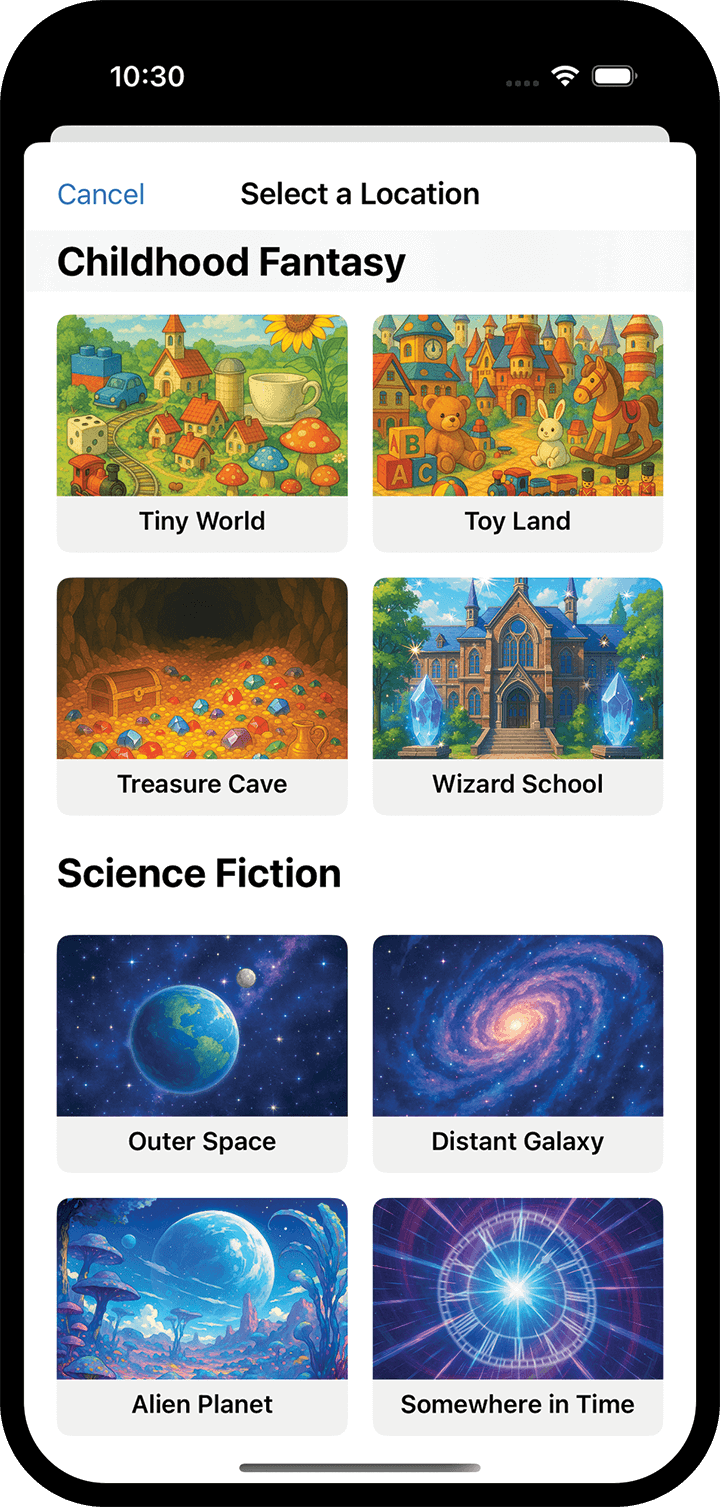 Cozy Scholar - Bedtime Stories - Selection Location Screenshot